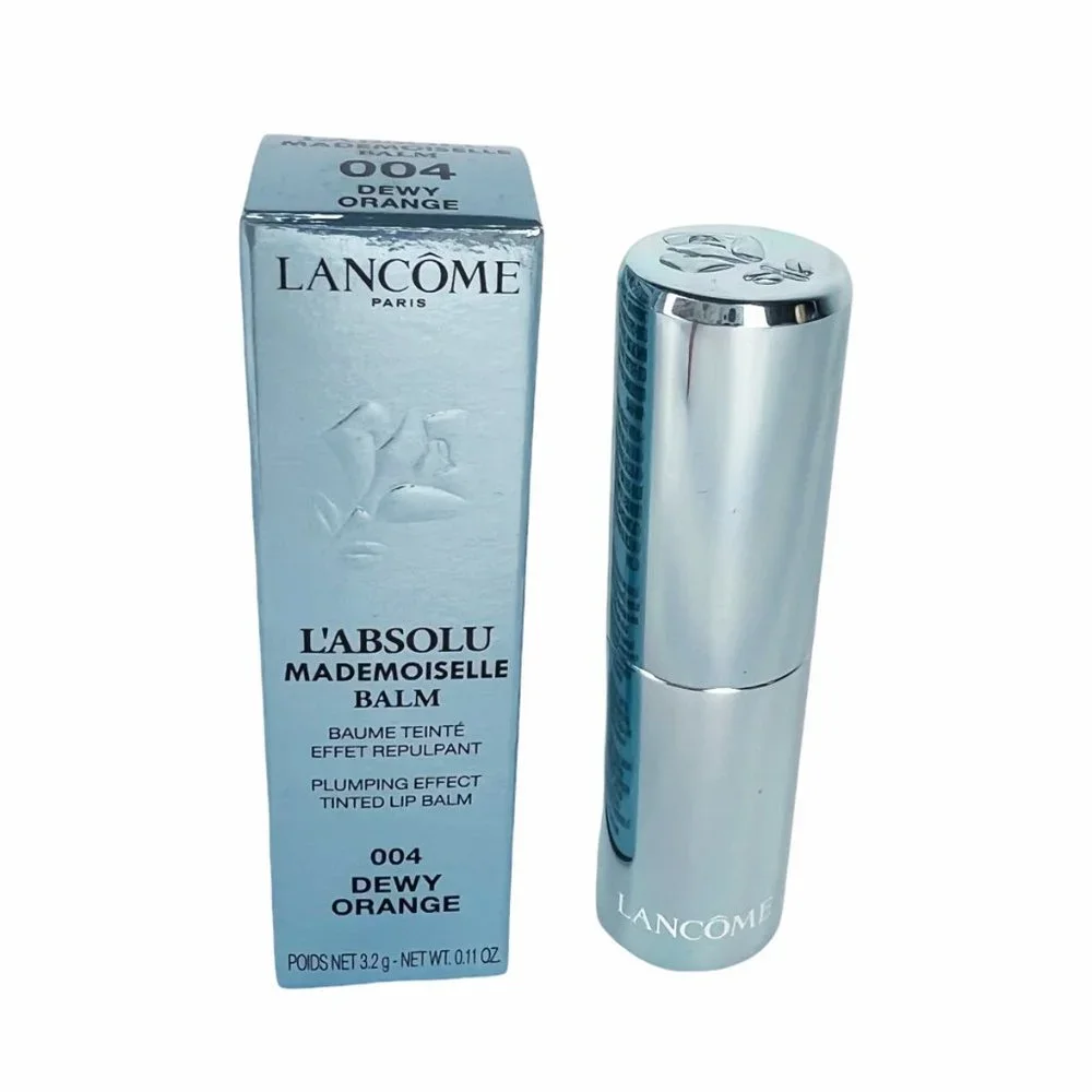 NEW LANCOME L'Absolu Mademoiselle Tinted Lip Balm 004 DEWY ORANGE Discontinued